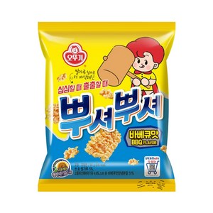 오뚜기 뿌셔뿌셔 바베큐맛, 90g, 4개