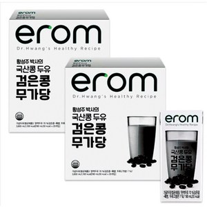 이롬황성주 검은콩무가당두유190ml, 190ml, 64개