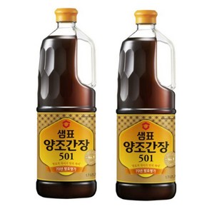 샘표 양조간장 501, 1.7L, 2개