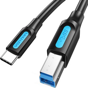 벤션 C타입 to USB 3.0 B CM BM 고속케이블, 1개, 0.5m