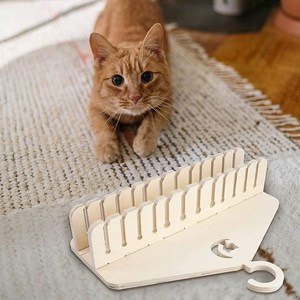 고양이 낚시대 보관함 우드 거치대 보관꽂이, 1개