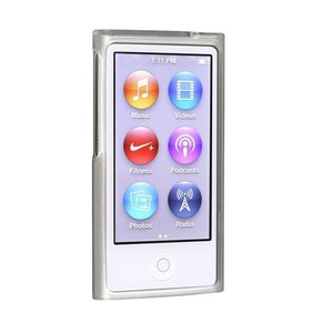 Apple iPod nano 7세대와 호환되는 TPU 고무 스킨 케이스 Fost Clea White