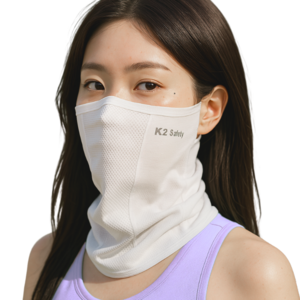 K2 세이프티 쿨핏 자외선차단 마스크, 화이트