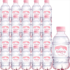 지리산수 핑크 에디션 생수, 330ml, 40개