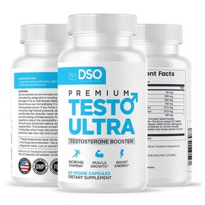 DSO Premium Testoultra 디에스오 프리미엄 테스토울트라 테스토스테론 부스터 에너지 강화 지구력 강화 60정 1개, 3개