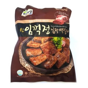 삼양 신임꺽정 납작떡갈비, 1kg, 2개