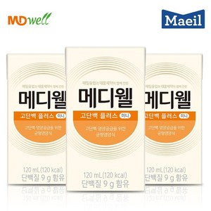 메디웰 고단백플러스 미니 1박스 (120ml x 24팩) 환자영양식, 120ml, 24개