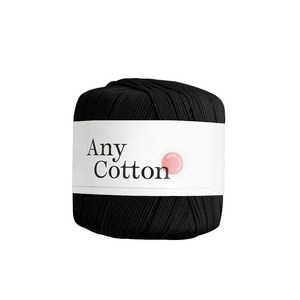 [삼성모사] 애니코튼 50g 100% 면사 작품 활용도 높은 탄탄하고 유연한 면사, 34 블랙, 1개