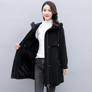 쩐쿠 니트웜기모자켓 여성 겨울 후드 자켓 T1956