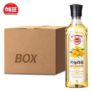 해표 카놀라유 900ml, 12개