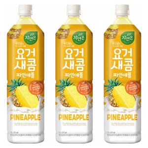 웅진 요거새콤 파인애플, 1.5L, 4개