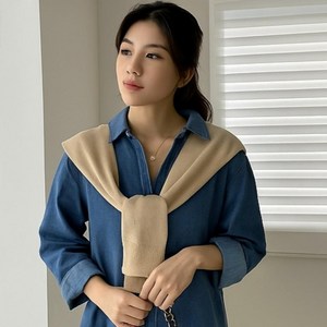 걸치는 어부바니트 어깨숄가디건 캐시미어숄