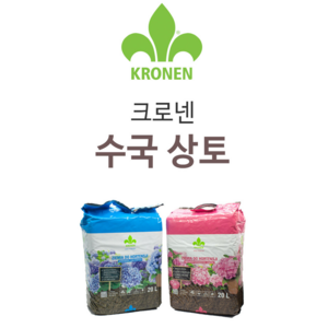 원예용상토 [크로넨] 분갈이흙 수국 20L상토, 핑크+화이트, 20L, 1개