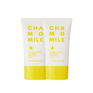 네이처리퍼블릭 [1+1] 캐모마일 카밍 톤업 선크림 SPF50+ PA++++, 50ml, 2개