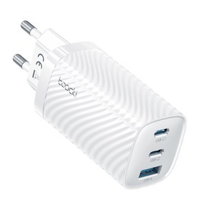 Toocki 투키 65W GaN 3포트 PPS PD.3.0 멀티 c타입 초고속 충전기, 화이트, 1개