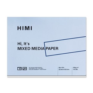 미야 히미 HIMI A4 수채화 패드 전용지 180g 90p