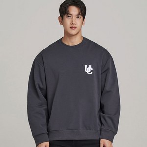 업클라스 세미 오버핏 UC자수 특양면 맨투맨 a4118