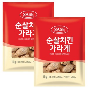 사세 순살 치킨가라게 1KX10 식당용 오징어 안주, 1kg, 2개