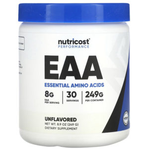 뉴트리코스트 EAA 이에이에이 BCAA 함유 필수 아미노산 보충제 무맛, 249g, 1개