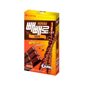 빼빼로 크런키, 39g, 3개