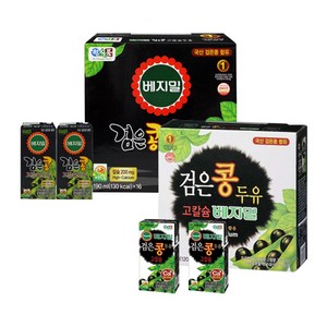 베지밀 검은콩 두유 고칼슘 190ml 16개입, 16개