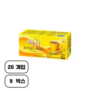 맥심 모카골드 마일드 커피 믹스, 12g, 20개입, 9개