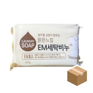 맑은느낌 EM 세탁비누 250gx24개 BOX, 250g, 24개