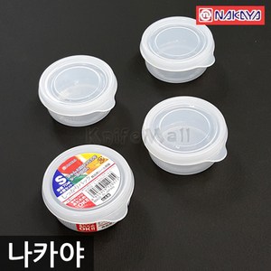 일본 나카야 미니 원형 밀폐용기 S (4P세트) (나카야 밀폐용기), 1개