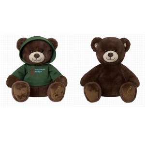 TR테디베어 포키즈 인형 30cm (1개 구매시 1개 기부), 다크브라운