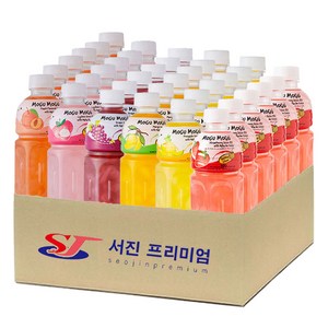 이젠서진 모구모구 6종혼합 320ml x 36개 (복숭아6개+리치6개+포도6개+망고6개+파인애플6개+딸기6개)