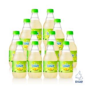 LOUX 탄산레몬 드링크, 330ml, 12개