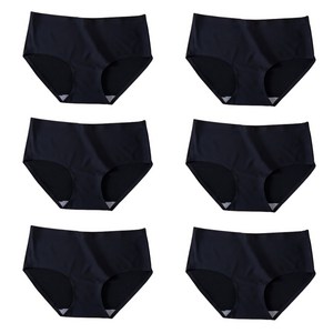 [6장 세트] 제이드슈 여성 심리스팬티 노라인 무봉제 고탄력 햄팬티