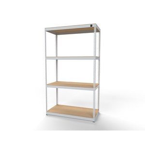 울트라랙 무볼트앵글 조립식앵글 선반 베란다선반 철제선반 가구, 백색