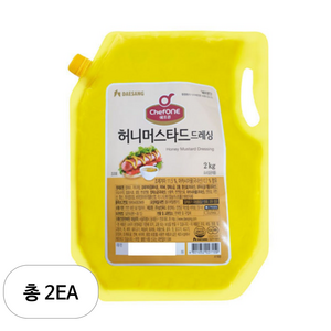 쉐프원 허니머스타드 드레싱, 2kg, 2개