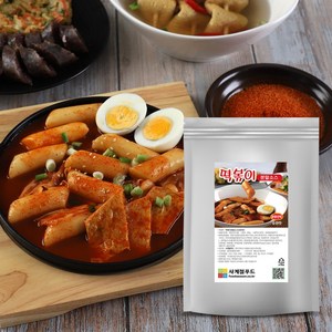 사계절푸드 떡볶이소스 (순한맛) 떡볶이분말 가루 지퍼팩포장 개량스푼 증정, 1개, 300g
