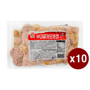 사조 오양 부대찌개 모듬햄 1kg x 10개 / 부대찌개햄 슬라이스햄