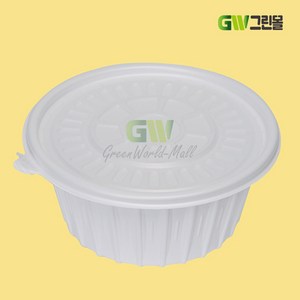 [그린몰]면용기 대 195파이 1500ml 백색 100세트 FP, 100개, 1세트