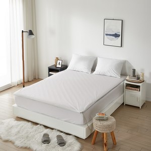 클릭 방수 온수매트커버, 화이트