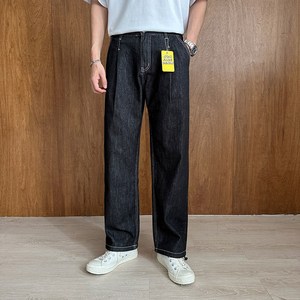 논페이드 이염없는 생지 핀턱 와이드 데님(2color)