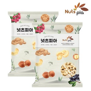 [넛츠피아] 생 캐슈넛 500g x 2봉(총 1kg), 2개