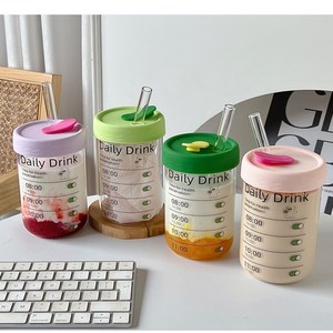 [비니mall]대용량 파스텔 텀블러 뚜껑컵, 찐보라, 1개