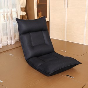 리클라이너 각도조절 패브릭 좌식의자, 네이비