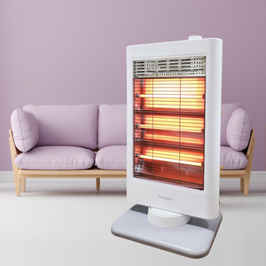 코코라이프 전기 히터 난로 전기스토브 난방기 온열기 가정용 전기히터, BOH-1004 (화이트 + 라이트그레이)