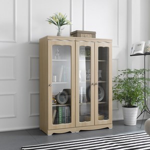 동서가구 네오 라나델 1300 낮은 진열장 유리장 장식장 600 NEO1308, 아카시아