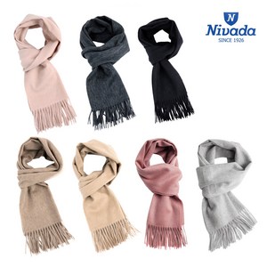 [NIVADA] 니바다 8001 캐시미어 100% 머플러 목도리 7종중택1 (30x180cm)