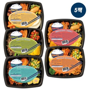 저탄수화물 오마이도시락 간편 냉동 시즌1 반찬도시락 5팩, 5개
