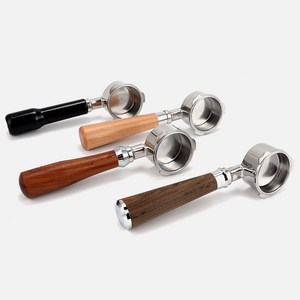 빈에코 가정용 커피머신 바텀리스 포터필터 / 51mm 드롱기 플랜잇 오스너 53mm 54mm 브레빌 밤비노, 03) 53mm 3 wings, 다크 우드, 3샷