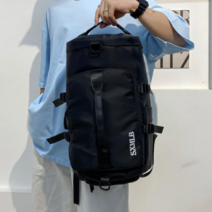 퍼펙트백 스포츠 가방 축구 헬스장 운동 백팩 더플백 여자 남자 여행용 보스턴백, 블랙, 1개