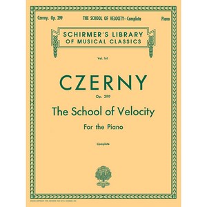 Czerny - School of Velocity Op. 299 체르니 40 피아노 악보집 Schirmer 셔머