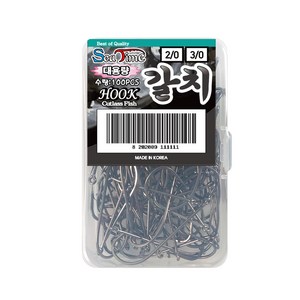 씨타임 국산 갈치바늘 벌크 대용량 링바늘 칼치 낚시, 1개